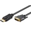 GOOBAY DisplayPort (M) / DVI-D (M) 24+1 pin pozlačen 3 m kabel